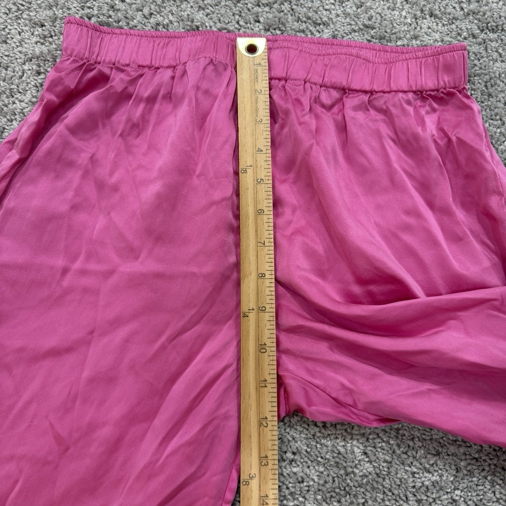 Eberjey Inez Washable Silk Pajama Set Top Pants S Pink Quiet Luxury Breathable - Picture 7 of 16